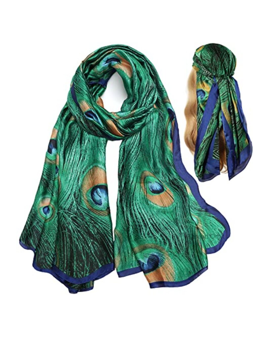 100% Polyester Satin Silk Head Scarf Large Shawl Hair Wrap Neck Scarf